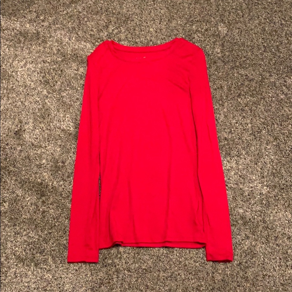 Simple red long sleeve